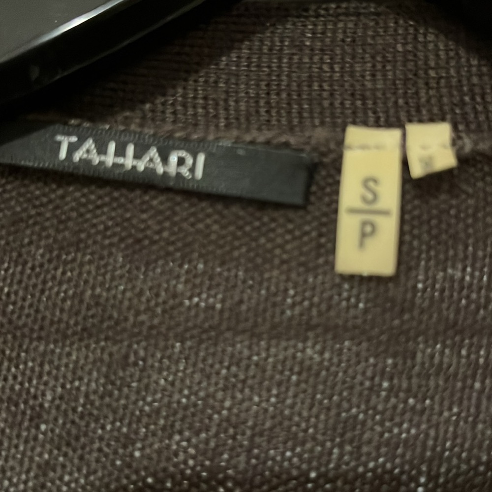 Tahari Long Robe Style Cardigan - Picture 3 of 10